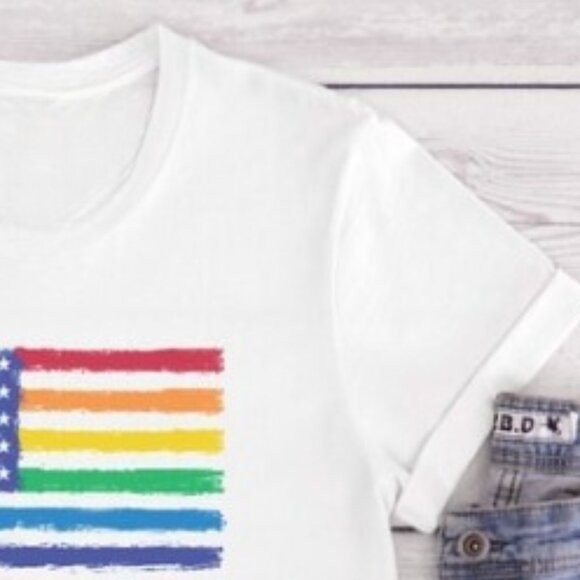 Liberty And Justice For All T-shirt l LGBT T-shirt, LGBTQ T-shirt - Picture 3 of 4